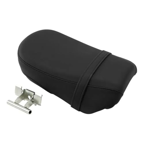 Sillín trasero para pasajero acabado premium en negro para moto custom EN 650