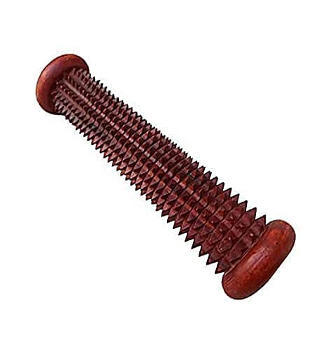 Wooden Rod Massager/Acupressure/Acupunctures Stress, Pain Relief Massager Tool for Blood Circulation in Human Body (Color: Brown)-image-35