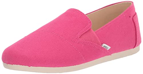 TOMS Women's Redondo Loafer Flat, Bright Fuchsia Oxford, 9.5