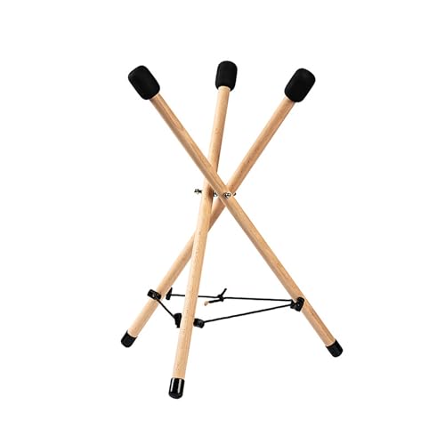 LIFTATAPA Handpan Drum Stand, Solid Wood Tongue Drum Bracket, Adjustable Tripod Structure Holder...