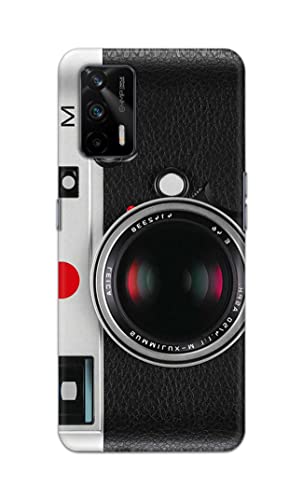 Image of Printed Hard Back Cover Case for Realme X7 Max 5G Back Cover (Vintage Camera) -1302