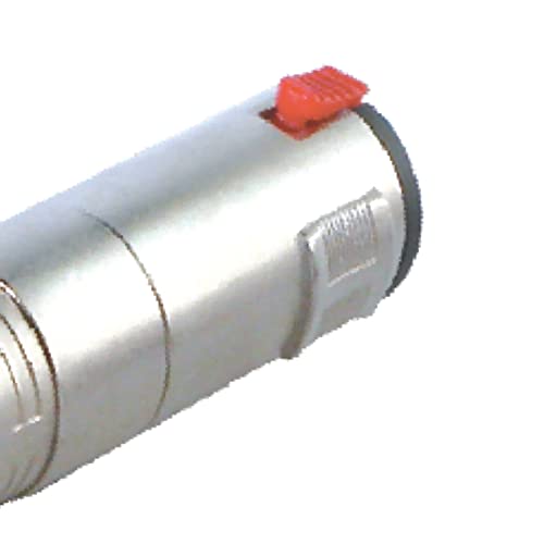 Image of MX 3 Pin XLR Microphone pin Pure Copper Nickel Plated for High Conductivity microphone (XLR 3-Pin Female to P‑38 Mono Plug, Pack of 2, Female Connector)