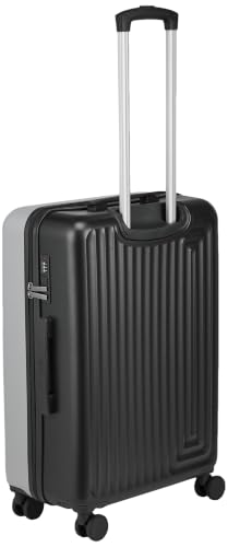 Image of Wiki Ripple 8 Wheel Hardside Polycarbonate Trolley by Wildcraft,Medium,LtGry Black
