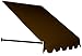 Awntech 4-Feet Dallas Retro Window/Entry Awning, 44 by 24-Inch, Brown