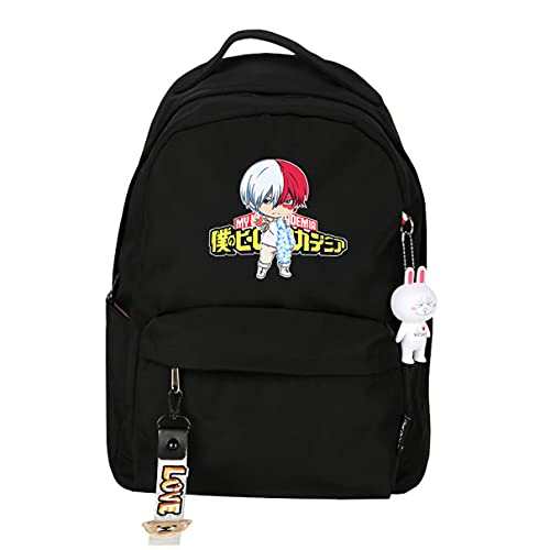 Nesthome School Bags Backpack Anime My Hero Academia Bakugou Katsuki Todoroki Shoto Cosplay Backpack Daypack Bookbag Laptop School Bag Cover