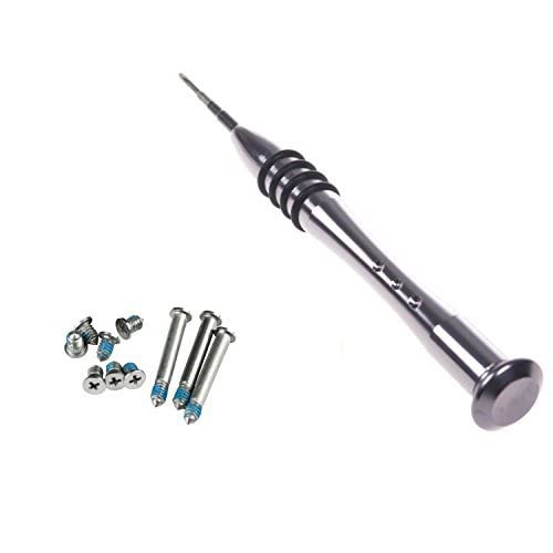 Whizzotech Repair Replacement Screws for Unibody Apple MacBook Pro A1278 A1286 13" 15" 17" Bottom Case + 1 Piece 4 Point Pentalobe Screwdriver Cross