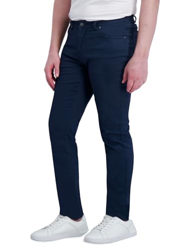 Image of DKNY Mens Ultimate Stretch Pant Slim, Navy, 36W / 29L