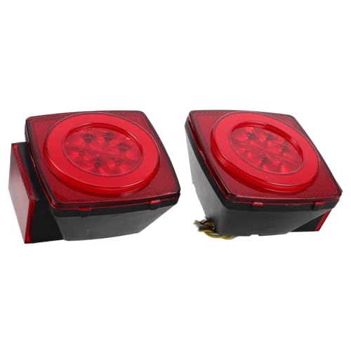 Feux arrière de remorque à LED Vaguelly en plastique pour camion | Lot de 2