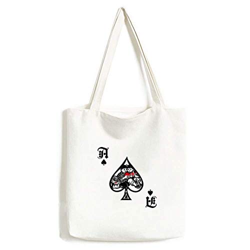 Sac à dos lavable au motif poker, un grand sac à main artisanal pour l'école et les loisirs