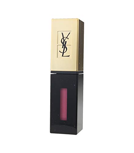 Yves Saint Laurent Rouge Pur Couture Vernis A Levres Glossy Stain Lipstick 15 ROSE GLACIS YSL Lipstick Women 0.20 oz / 6 ML - TESTER SAMPLE LARGE - 9413