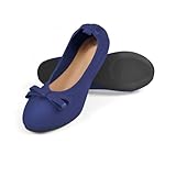 [Nippaws] 携帯スリッパ レディース 折りたたみスリッパ【快適な履き心地・抗菌防臭・通気防水】内履きシューズ 軽量 コンパクト収納 滑り止め旅行･出張･参観日・入学式・卒業式用 (ブルー, 大人, 23.0 cm, 長さ・寸法・重量（範囲）, 日本の靴のサイズ寸法, 23.5 cm)