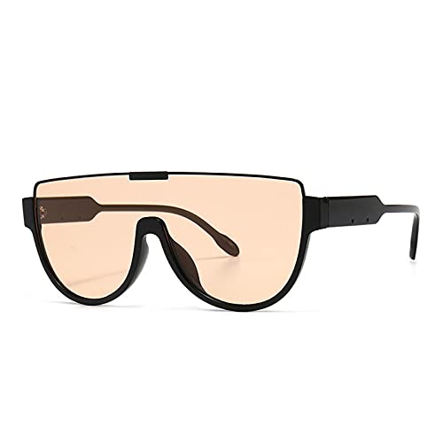 Oversized Sunglasses Women Men Luxury Big Frame Mask Glasses Goggle Flat Top Clear Eye Protection Glasses Shade UV4003