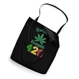 Authentic 420 Day Organic Weed Marijuana Cannabis Design Tote Bag