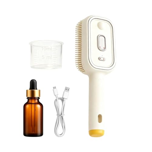 Cepillo Pulverizador de Agua y Peine Eléctrico Recargable Inalámbrico para Cuidado Capilar en Casa