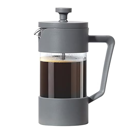 Prensa francesa Oggi, vidro de borossilicato, 354 ml, marrom