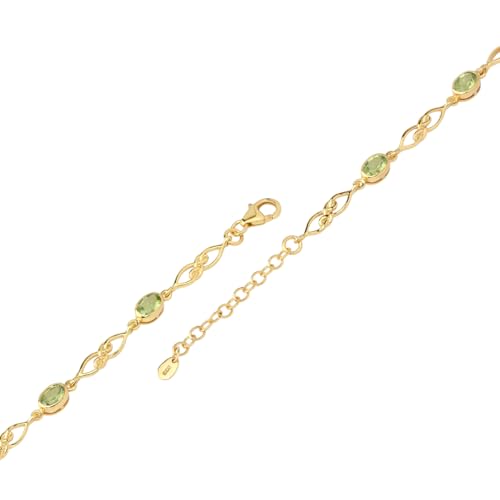 Image of Silvershake Birthstone Gemstones White Gold Plated or Yellow Gold Plated 925 Sterling Silver Scroll /Filigree Celtic Knot Weave 7.25 to 8.75 Inch with Adjustable Extension Bracelet Jewelry for Women