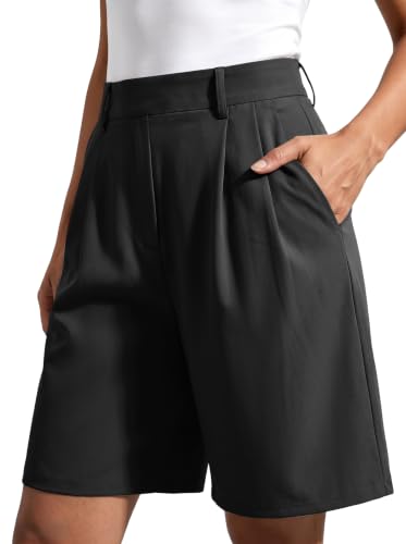 COKQU Womens Bermuda Long Shorts with Pockets for Business Casual Outfits - image 1