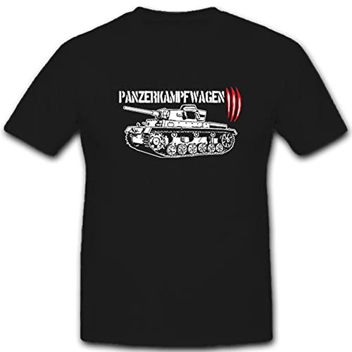 T-Shirt Panzer III Chars Allemands idéal pour vos sorties de reconstitution et salons WK2