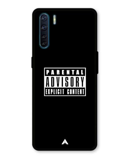Image of Premium Explicit Case for Oppo Reno 3 Soft-Touch Metal TPU Back Cover, Shockproof, Designer, Aesthetic Mobile Phone Case (Glossy Finish)