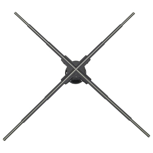 Large 3D Hologram Fan 39.3 Inch,3D Holographic Projector with WiFi and Bluetooth,1184 Highlight LEDs and 2600 cd/m² Brightness,3D Holographic Fan for Store Display,Events,Exhibition