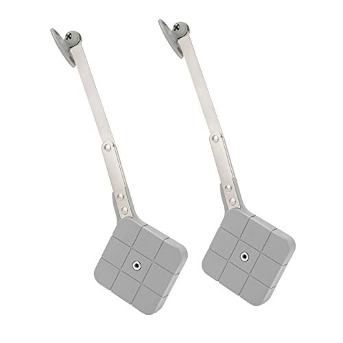 Soft Close lid Support Hinges, 50N-60N (11lbs-13lbs 1pc) Weight Lid Support Hinge with Soft Close for Toy Box lid, Kitchen Cabinets lid, Pack of 2