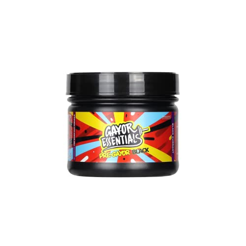 Image of Pre Gayor Black Properly Dosed Advanced PreWorkout with No creatine Bcaa Formula,8g Citrulline Malate, [52+Scoops,572g], LAB Tested for Accuracy (Fruit Beer)