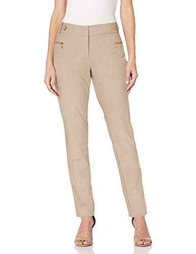 Calvin Klein Women s Straight Pants (Regular and Plus Sizes), Smooth Latte, 10