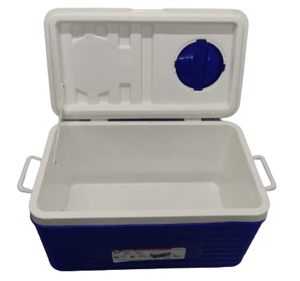 Image of Princeware Insulated Chiller Ice Box 50 LTR with Vent Lid,Tap (Blue)