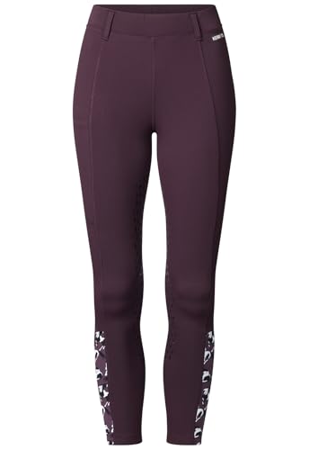 Image of Kerrits Kids Thermo Tech Full Leg Horse Riding Tights | Insulated Lightweight Fleece, Equestrian Legging, Silicone Grip, Pocket