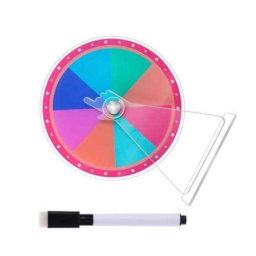 stebcece Tabletop Prize Turn Plate Erasable Reusable Fortunes Wheel Lucky Draws Rotating Wheel Lottery Machine Prize