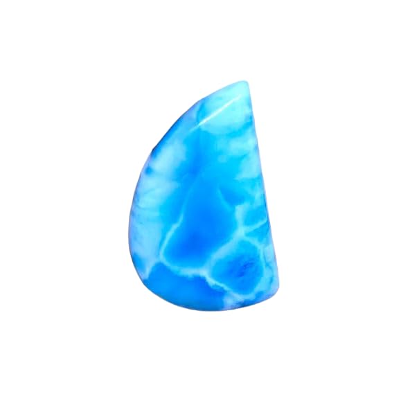 Larimar naturel cabochon 30x19x5mm pour fabrication bijoux collier bague