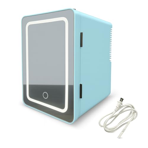 La Mejor Recopilación de Sams Frigobar disponible en línea para comprar. 46 Bluelander Mini Refrigerador con Espejo LED, Capacidad de 4L, Estante Extraíble y 2 Alturas, Mini Refri Termoeléctrico para Skincare y Oficina (Azul)