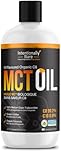 Intentionally Bare MCT Oil Unflavored - Low-Carb MCT Oil with C8 for Focus, Energy and Curb Cravings - Pure, Non-GMO and Gluten-Free Coconut Oil - Ideal for Coffee, Tea, Salads and Smoothies - 32 oz