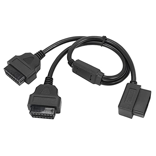 Restrdt 50CM Y Style OBD 2 OBDII Adaptateur SéParateur Câble Mâle à Double Femelle OBD2 Outil de Diagnostique Câble de Connecteur de Voiture Cover