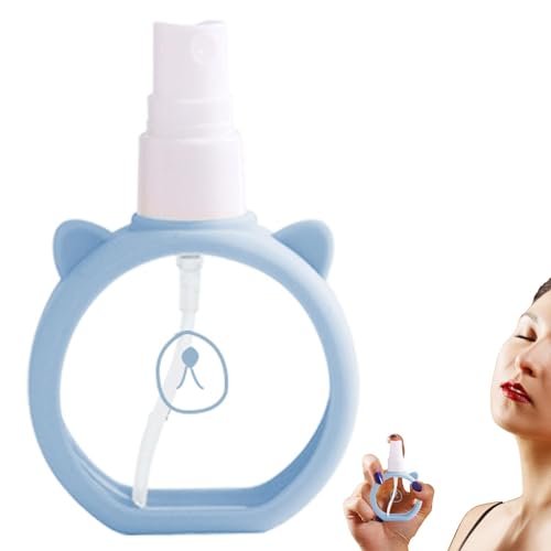 Botellas pulverizadoras de niebla, botella de perfume recargable de dibujos animados de 55 ml, a prueba de fugas, botella de spray de viaje vacía transparente con tapa para perfume, planta