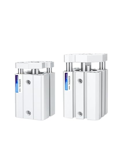 Vérin de guidage mince trois axes TACQ pneumatique triple tige 80mm