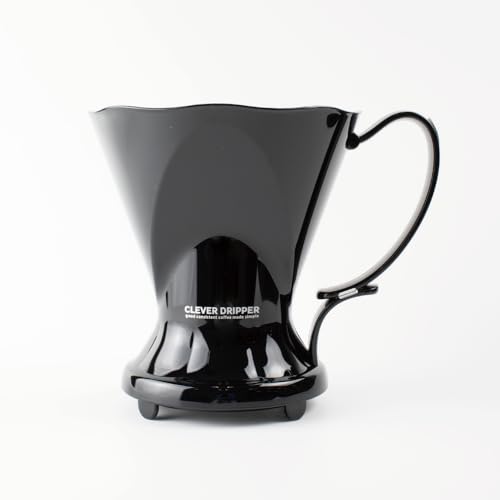 【CLEVER COFFEE DRIPPER クレバーコーヒードリッパー】プレミアム黒 Lサイズ ハンドドリップ サイフォン 珈琲 コーヒードリップ 浸水方式 ダイレクト浸水 自動抽出 手軽 ペーパーフィルター 人気 簡単 初心者 コーヒー器具 セット プ