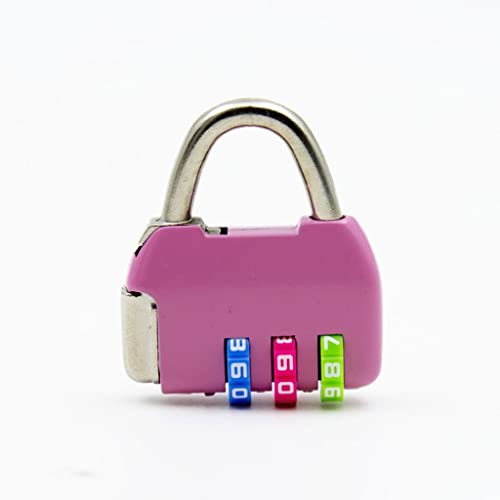 Mini candado de combinación de 3 dígitos para equipaje de viaje, maleta, mochila y bolso, candado de código seguro para mayor seguridad y comodidad