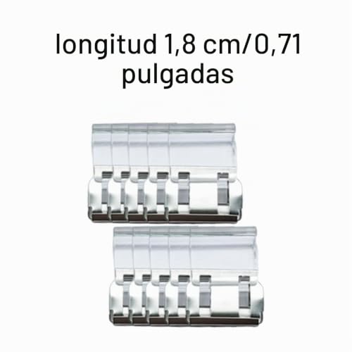 Miniatura 5 de Loviver 10 Piezas De Clips De Fijación Para Perneras De Pantalones, Clip Para Acortar Perneras De Pantalones, Accesorios Premium, Clips Prácticos Para Pantalones, Blanco Transparente