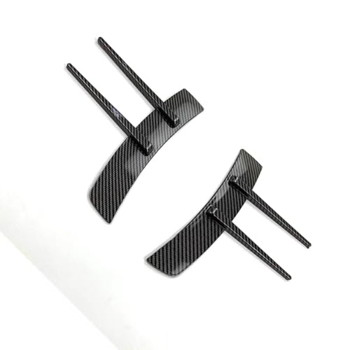 Alerón Delantero 2 Piezas Parachoques Delantero Y Trasero Divisor Ventilación Lateral Alerón Canard Embellecedor Ventilación Lateral Divisor Alerones Accesorios Alerón Delantero(Carbon Fiber Pattern)