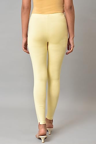 Image of W for Woman Women's Regular Fit High Rise Coral Cotton Jersey Tights