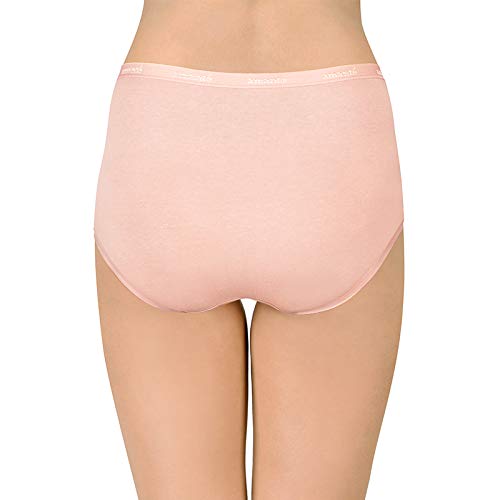 Image of Amante Solid Cotton Full Brief Panty Pack(Pack of 3)
