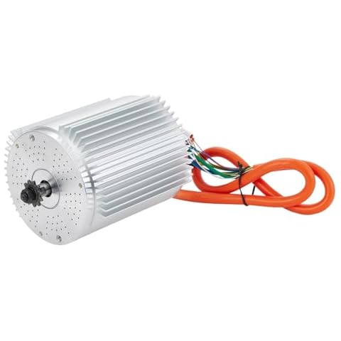 Kunray Electric DC Motor 48V 2000W Motor, Electric Scooter Brushless Motor Max Speed 5700rpm, Electric Dirt Bike Motor Engine, Go Kart Electric Motor with Temperature Sensing Cover
