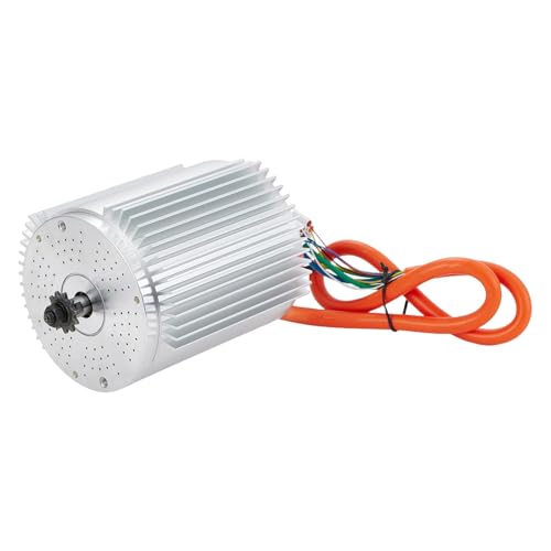 Kunray Electric DC Motor 72V 3000W Motor, Electric Scooter Brushless Motor Max Speed 6700rpm, Electric Dirt Bike Motor Engine, Go Kart Electric Motor with Temperature Sensing