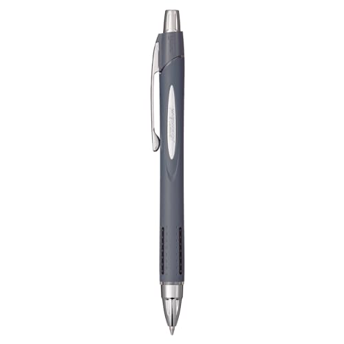 Image of Uni-Ball Jetstream RT Ballpoint Pen, Fine Point (0.7mm), Indigo Barrel, Black Ink, 6 Pens