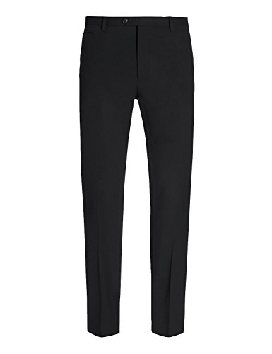 HBDesign Mens Outdoor Ball Slim Fit Flat Straight Black Iron Free Pants