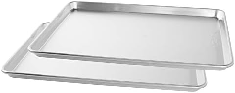 Nordic Ware Naturals Big Baking Sheet, 2 Pack, Silver