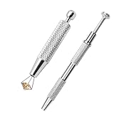 LUDHEP Piercing de bola, aretes de espalda plana, herramienta de aguja de guía de perforación, acero quirúrgico, rosca interna, pin de empuje externo, kit de perforación corporal para