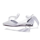 [Lässiger Lebensstil]: Die Abendschuhe für Damen mit niedrigem Absatz lassen sich leicht anziehen, sodass sie für den täglichen Gebrauch geeignet sind. Die elegante Optik eignet sich ideal als Geschenk. Dieses Produkt verfügt über eine Gummisohle, die Komfort bietet, ideal, wenn Sie an einer Hochzeit teilnehmen und den ganzen Tag auf den Beinen sind.