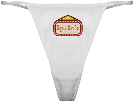 CafePress Happy Mothers Day Movie Theatre Marquee Women’S Thong Panties Underwear, Womens Panties